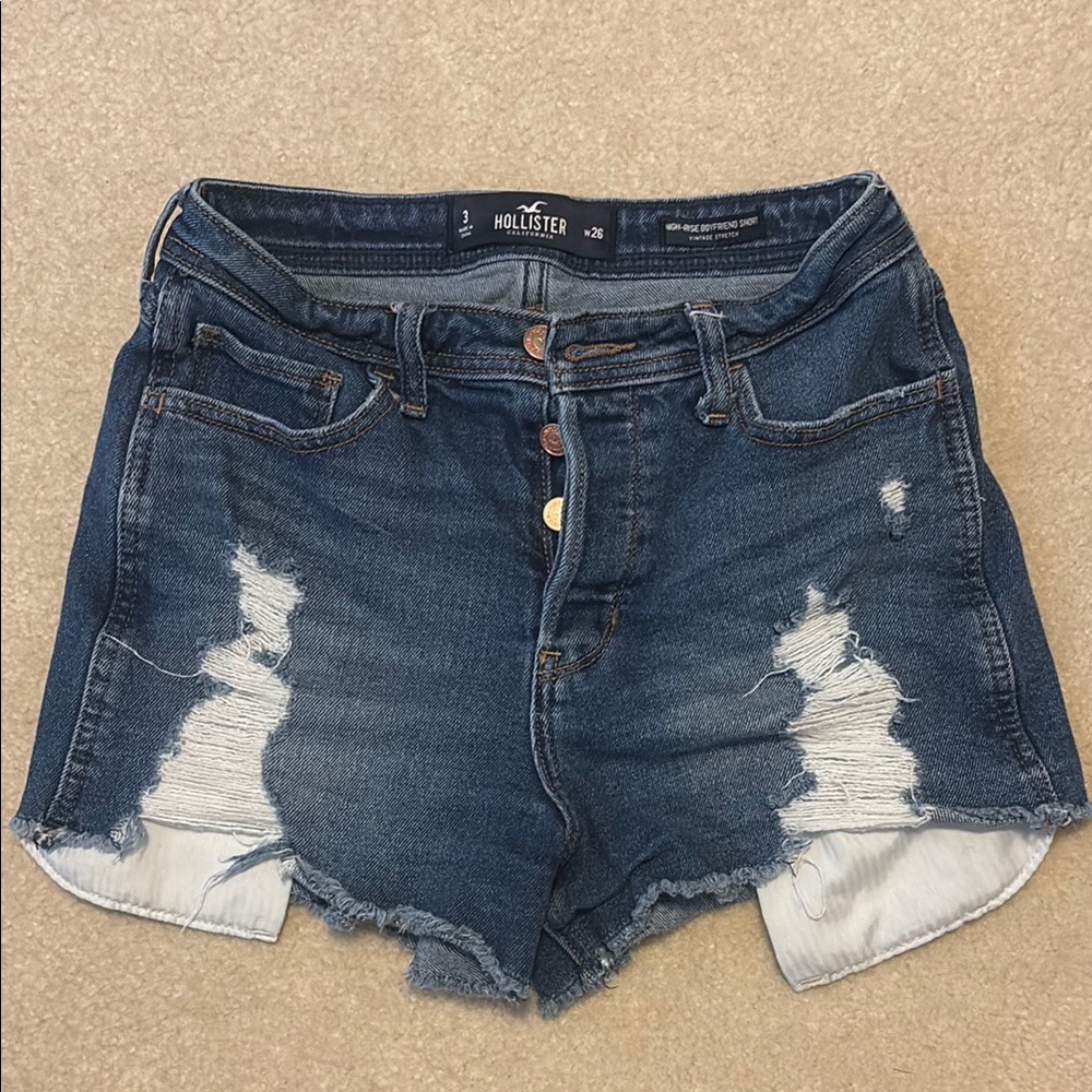 Hollister High Rise Boyfriend Jean Shorts